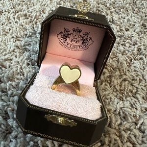 RARE Vintage Juicy Couture Heart Compartment Ring, Size 7